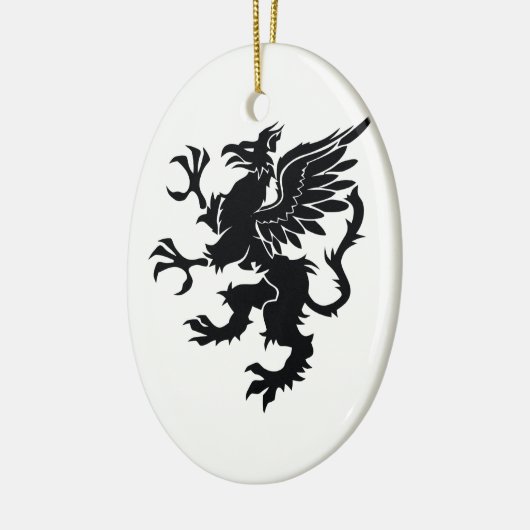 Mythological dragon keramisch ornament (Links)
