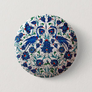Mythological Heron Bird Design Tile Art Ronde Button 5,7 Cm