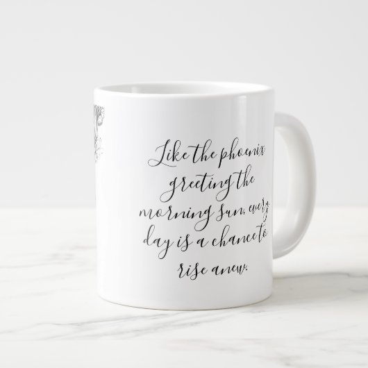 Mythological Phoenix Mug Grote Koffiekop (Voorkant rechts)