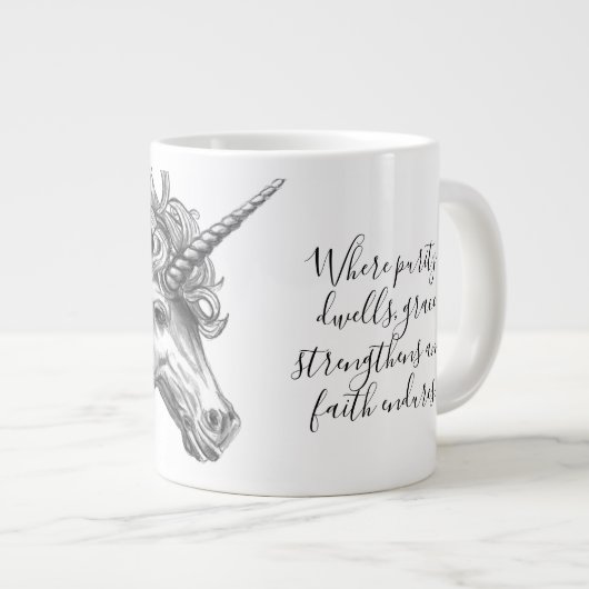 Mythological Unicorn Mug Grote Koffiekop (Voorkant rechts)