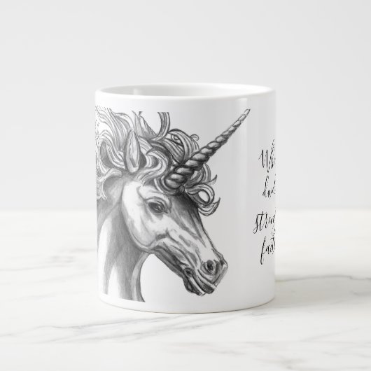Mythological Unicorn Mug Grote Koffiekop (Voorkant)