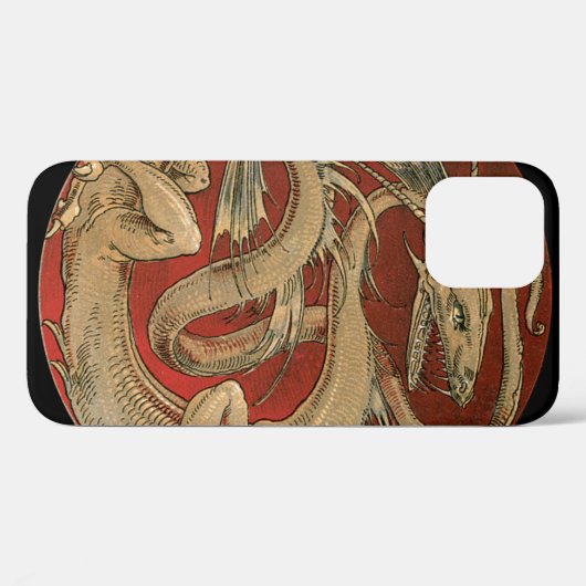 mythologie, Antiek gouden Aziatische draak Case-Mate iPhone Case (Achterkant (horizontaal))