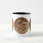  mythologie, Antiek gouden Aziatische draak Mok (Midden)