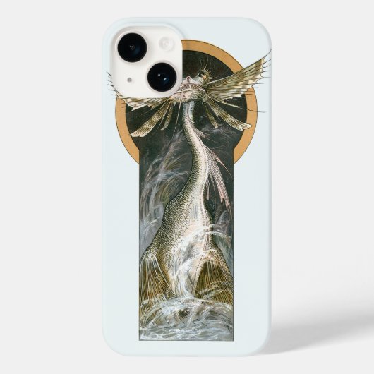  mythologie, een gevleugelde draak in de oceaan Case-Mate iPhone case (Achterkant)