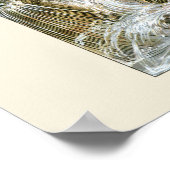 mythologie, een gevleugelde draak in de oceaan poster (Hoek)