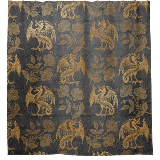  mythologie Fantasy Dragon Wallpaper Douchegordijn (Voorkant)