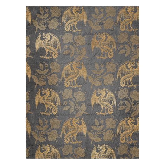 mythologie Fantasy Dragon Wallpaper Tafelkleed (Voorkant)