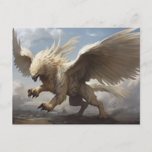 Mythologie Griffin Briefkaart (Voorkant)