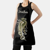 mythologie, scharnierende draak met slangenstaart schort (Insitu)