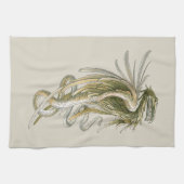  mythologie, scharnierende draak met slangenstaart theedoek (Horizontaal)