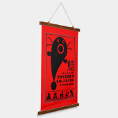 Mythologie van de Japanse aardbeving Hangend Wandkleed (Gebogen)