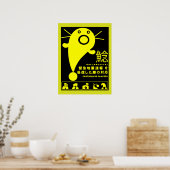 Mythologie van de Japanse aardbeving Poster (Keuken)