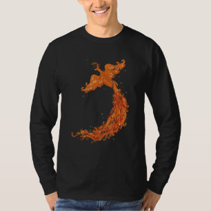 Mythologie vliegend mythisch vuur Phoenix Distre T-shirt