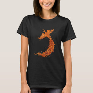 Mythologie vliegend mythisch vuur Phoenix Distre T-shirt