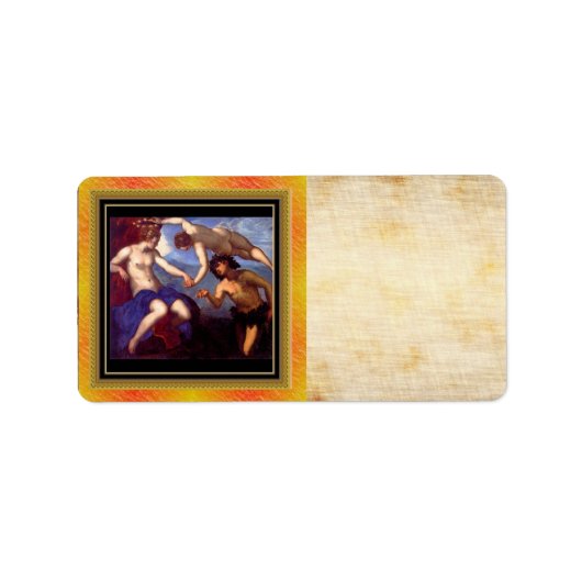 Mythologisch Venus-adreslabel Etiket (Voorkant)