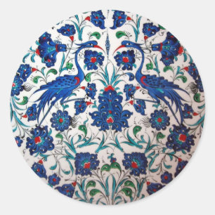 Mythologische Bennu Bird Design Tile Art Ronde Sticker