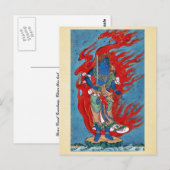 Mythologische boeddhist op klein eiland briefkaart (Voorkant / Achterkant)