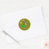 Mythologische Chinese Draak Ronde Sticker (Envelop)