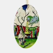 Mythologische draak keramisch ornament (Rechts)