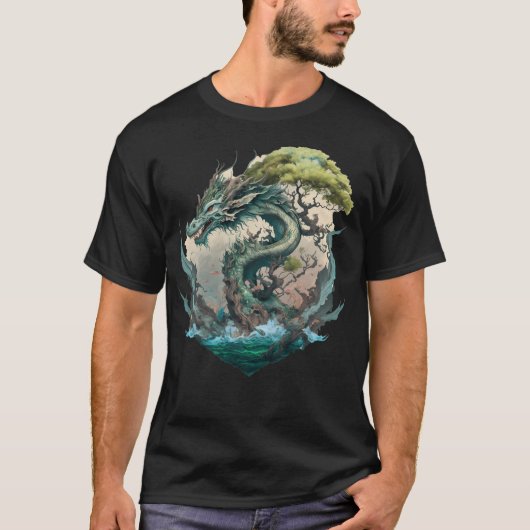 Mythologische draak t-shirt (Voorkant)