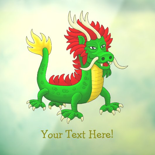 Mythologische Draak uit China Raamsticker (Vel 3)
