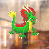 Mythologische Draak uit China Raamsticker (Vel 2)