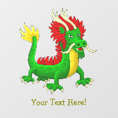 Mythologische Draak uit China Raamsticker (Vel)