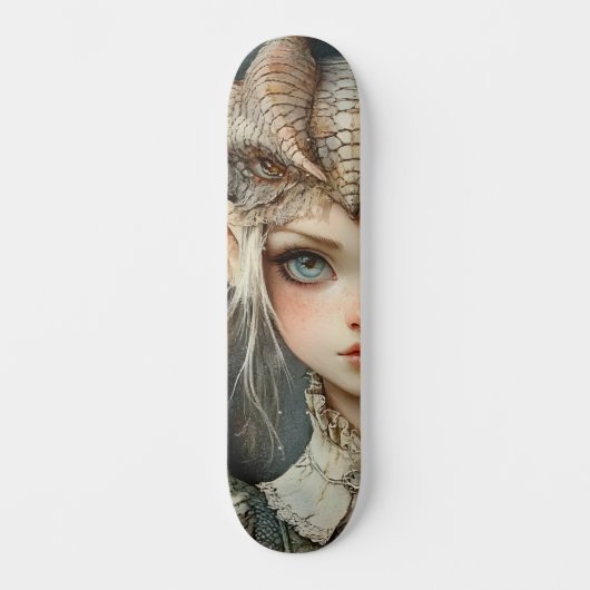 Mythologische Dragon Nymph Girly Schaats Deck Persoonlijk Skateboard (Voorkant)