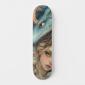 Mythologische Dragon & Nymph Girly Schaats Deck Persoonlijk Skateboard (Voorkant)