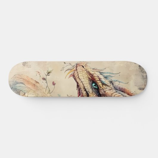 Mythologische Fantasy Dragon Girly Schaats Deck Persoonlijk Skateboard (Horizontaal)