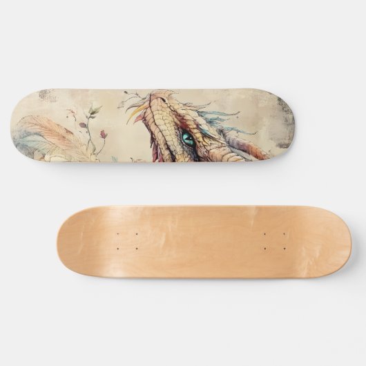 Mythologische Fantasy Dragon Girly Schaats Deck Persoonlijk Skateboard (Horizontaal)