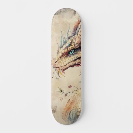 Mythologische Fantasy Dragon Girly Schaats Deck Persoonlijk Skateboard (Voorkant)