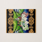 Mythologische Leeuw Legpuzzel (Horizontaal)