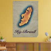 Mythologische ouderkaart Hy-Brazilië Canvas Afdruk (Insitu (Woonkamer))