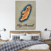 Mythologische ouderkaart Hy-Brazilië Canvas Afdruk (Insitu (Slaapkamer))