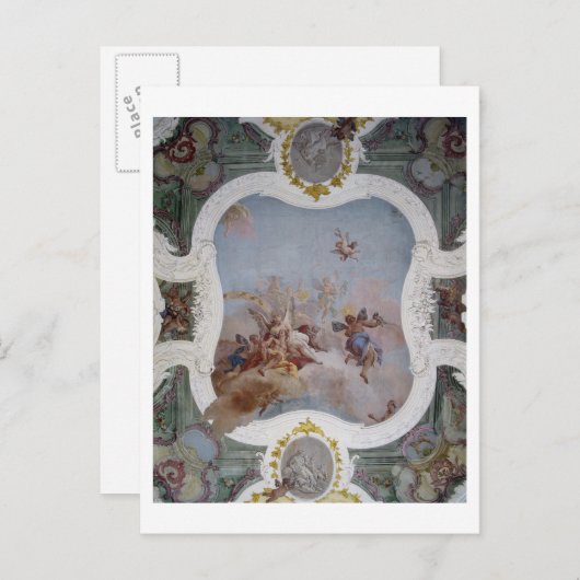 Mythologische scène met de Zodiac (fresco) Briefkaart (Voorkant / Achterkant)