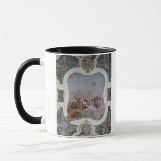 Mythologische scène met de Zodiac (fresco) Mok (Links)