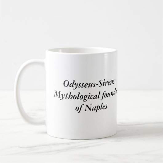 Mythologische stichter van de Mok Napels, Odysseus (Links)