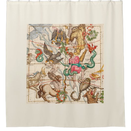 Mythology Medieval Astronomy Vintage Art Douchegordijn (Voorkant)