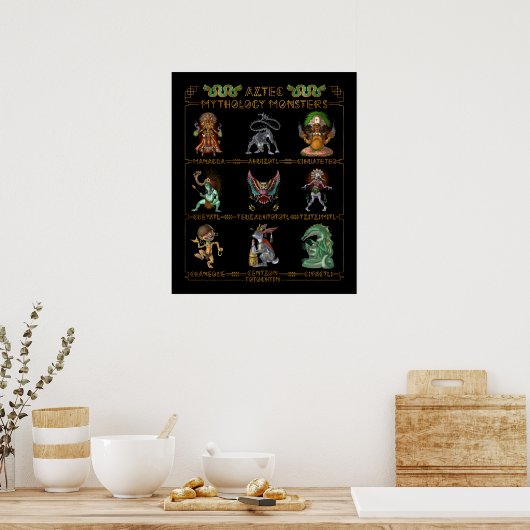 Mythology Monsters Poster (Keuken)