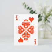 Mythos Anteros King of Hearts Briefkaart (Staand voorkant)