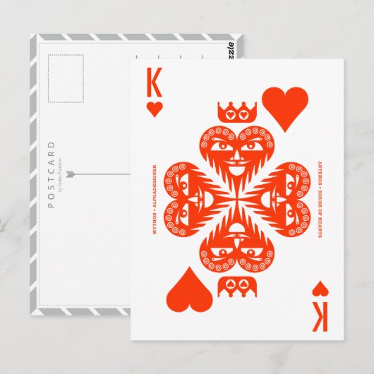 Mythos Anteros King of Hearts Briefkaart (Voorkant / Achterkant)