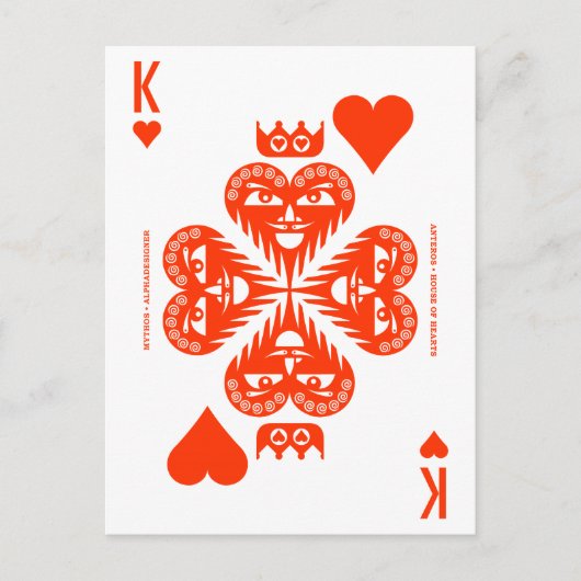 Mythos Anteros King of Hearts Briefkaart (Voorkant)