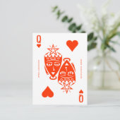 Mythos Astarte Queen of Hearts Briefkaart (Staand voorkant)