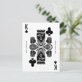Mythos Chronos King of Clubs Briefkaart (Staand voorkant)
