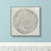 Mythos - Cirkel Canvas Afdruk (Insitu (Houten vloer))