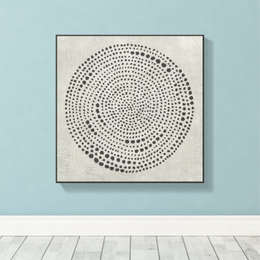 Mythos - Cirkel Canvas Afdruk (Insitu (Houten vloer))