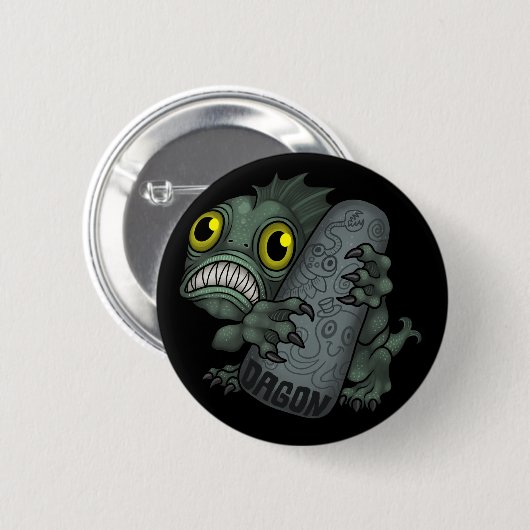 MYTHOS: Dagon Ronde Button 5,7 Cm (Voorkant /achterkant)
