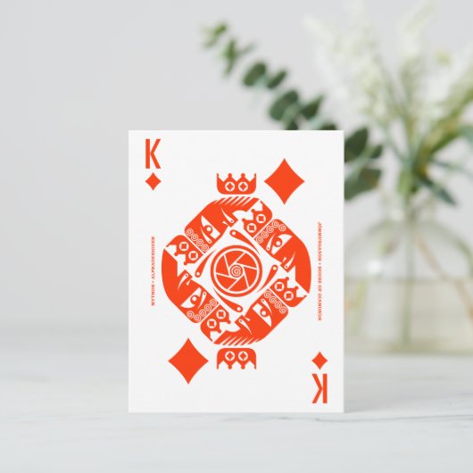 Mythos Jormungandr King of Diamonds Briefkaart (Staand voorkant)
