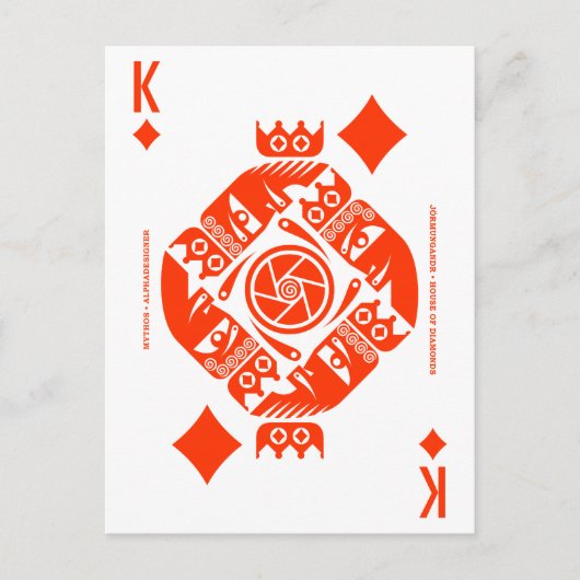 Mythos Jormungandr King of Diamonds Briefkaart (Voorkant)